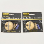 DEMOLIÇÃO, par (2) de STOP DOOR (batente de porta), confeccionados em bronze, marca STANLEY, lacrados e sem uso, vide foto.