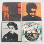 MÚSICA, quatro (4) LPs em vinil: Gipsy Kings; Lisa Stansfield; Tracy Chapman; Abel Duerë, todos aparentemente em bom estado, usados e sem garantia, vide foto.