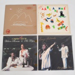 MÚSICA, quatro (4) LPs em vinil: Leny Andrade; Wilson Moreira & Nei Lopes; Vinícius de Moraes; Milton Nascimento, todos aparentemente em bom estado, usados e sem garantia, vide foto.