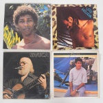 MÚSICA, quatro (4) LPs em vinil: Fagner; Sivuca; Luiz Melodia; Djavan, todos aparentemente em bom estado, usados e sem garantia, vide foto.