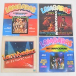 MÚSICA, quatro (4) LPs em vinil: 4 (quatro) diferentes  Lambadas Internacionais, todos aparentemente em bom estado, usados e sem garantia, vide foto.