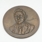 NUMISMÁTICA, Brasil, República, uma (1) medalha em bronze, Primeiro Aniversário do Governo RobertoSilveira  PTB, 1959 a 1960, 50 mm, soberba, vide foto.