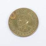 NUMISMÁTICA, Brasil, República, uma (1) medalha em bronze Luiz Carlos Prestes Pela Libertação Nacional Pela Paz, medindo 20 mm, peso 4,6 gr.