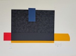 Eduardo Sued, Geométrico, gravura, tiragem 38/100, 42x32cm, 2013, sem moldura, necessita de pequena limpeza