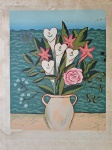 Fang, Vaso com Flores, gravura, tiragem 20/180, 67x50cm, sem moldura, necessita de limpeza, 1989