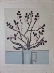 Fang, Jarro com Flores, gravura, tiragem 68/130, 67x50cm, sem moldura, necessita de limpeza, 1988