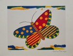 Carlos Furtado, Borboleta, gravura, tiragem PA, 22x29cm, sem moldura