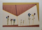 Olímpia Couto, Flores, gravura, tiragem 50/150, 50x70cm, sem moldura, com pequena quebra de papel e necessita de limpeza