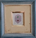 Gustavo Rosa, Caras, Reprodução Gráfica, 6x7cm,com moldura