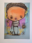 Andy Hope, Menino Abelha, gravura, tiragem 54/60, 100x70cm, sem moldura