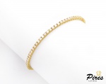 Pulseira RIVIERA em Ouro Amarelo 18K com 72 Diamantes de 4 Pontos cada, totalizando 2,88 Cts, Lapida