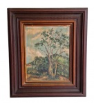 L. Chanberland - JACARANDÁ, òleo sobre tela, assinado e datado de 1986. Medida total com moldura 47x41cm.