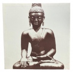 Quadro decorativo múltiplo, com imagem de Buda, medindo, 61 x 61 cm.