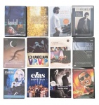 Lote com 12 (doze) DVDs de grandes cantores e cantoras. Lote com 12 (doze) DVDs de grandes cantores. O DVD Story of Jazz embora duplo, falta um DVD.