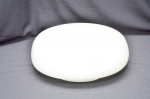 Cúpula para plafon teto em vidro opalinado. Altura 9cm alt x 36 diâmetro. Bocal 15 cm bocal.
