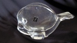 Molheira em grosso cristal translucido no formato de peixe "Cristais Hering" 10cm alt. x 15 cm . Sem uso na caixa