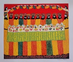 Antonio Poteiro, Santa Ceia, gravura, tiragem PE, Edição Póstuma, 70x80cm, sem moldura, Edição Autorizada pelo filho do artista Sr. Valdir Batista de Sousa e impressa pela Arte Prints.