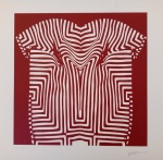 Kleber Ventura, Camiseta Vermelha, gravura 11/35, 50x50cm, sem moldura