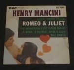 LP Compacto Henry Mancini Romeu e Juliet. Med. 18cm x 18cm.
