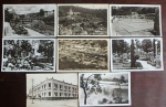 Oito cartões postais fotográficos  antigos de caxambú. Med. 9cm x 14cm