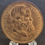 40 RÉIS - 1879 - CAT. B796 - BRONZE - IMPÉRIO - FC