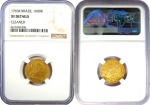 MOEDA DO BRASIL  1600 RÉIS 1763-R OURO D. JOSÉ I NGC XF DETAILS. Moeda de ouro do Brasil Colonial,