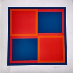 Kleber Ventura, Geométrico, gravura 7/40, 50x50cm, sem moldura