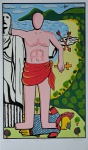 Gejo, "São Sebastião", gravura 10/120, 50x29cm, 2009, sem moldura