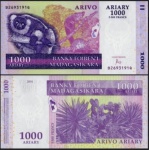 MADAGASCAR - CEDULA DE 1000 Ariary DO ANO 2004 - EM ESTADO FLOR DE ESTAMPA DE CONSERVAÇÃO
