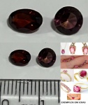 TURMALINA ROSA PAR EM LAPIDAÇÃO OVAL E REDONDA    - ORIGEM BRASIL - MG - PEÇA COM COR ROSA PARA RUBILITA  MARAVILHOSA