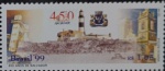 BRASIL SELO EM ESTADO MINT DE CONSERVAÇÃO DO ANO 1999 HOMENAGEM AOS 450 ANOS DE SALVADOR   R$ 10