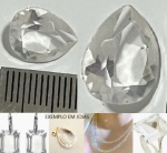 CRISTAL EM LAPIDAÇÃO GOTA   MARAVILHOSA  ZAR!!!!!!