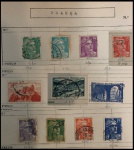 PARTE DE UMA COLEÇÃO DE SELOS DA FRANÇA - PRIMEIROS SELOS CLÁSSICOS  -  SELOS CONFORME FOTO EXIBIDA  EM EXCELENTE ESTADO DE CONSERVAÇÃO!!!!