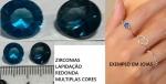 ZIRCONIAS COLORIDAS ÓTIMAS PARA ANÉIS BRINCOS E PULSEIRAS LOTE BÉLISSIMO !!