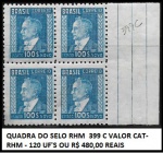 SELO RARO RHM 476  COM VALOR DE CATÁLOGO  RHM - 190 UF'S OU R$ 760 REAIS EM EXCELENTE  ESTADO DE CONSERVAÇÃO