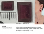 GRANADA - ORIGEM TOCANTINS BRASIL  PAR EM FORMATO  RETANGULAR   MULTIFACETADA  LINDOS   - ESTADO DE CONSERVAÇÃO CONFORME A FOTO EXIBIDA !!!!