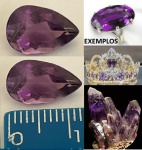 AMETISTA - ORIGEM BAHIA BRASIL - LAPIDAÇÃO EM FORMATO  GOTA NA COR PURPURA -BÉLISSIMA COMO MOSTRADA NA FOTO!!!