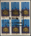 SEXTILHA  DO SELO U P U COM CARIMBO SANTA CATARINA DA DECADA DE 79  ESCASSOS BÉLISSIMO