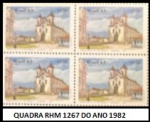 QUADRA DO SELO RHM 1267 DO ANO 1982   - QUADRA  EM ESTADO  MINT  DE CONSERVAÇÃO