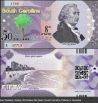 Usa Estados Unidos 50 Dollars 7st State Maryland Polímero Fantasia  CEDULA EM ESTADO FLOR DE ESTAMPA DE CONSERVAÇÃO