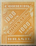 BRASIL SELO JORNAL DE 1000 RÉIS RHM J - 9 DO ANO 1889 VALOR CAT- 20 UFS OU R$ 100 REAIS  EM ESTADO MINT DE CONSERVAÇÃO