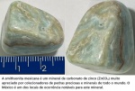 SMITHSONITE MEXICANA  -  pode ser encontrada em uma ampla variedade de cores, incluindo branco, cinza, amarelo, verde-maçã, azul, roxo e marrom -  BELA PEÇA PARA JOIAS E COLECIONAR!!