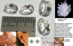CRISTAL PAR EM LAPIDAÇÃO OVAL MULTIFACETADO OTIMO PARA BRINCOS E ANÉIS!