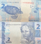 BRASIL CEDULA DE 2 REAIS LETRAS I A CAT C 339 F DO ANO 2020 EM ESTADO FLOR DE ESTAMPA DE CONSERVAÇÃO!!!
