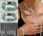CRISTAL EM   LAPIDAÇÃO DIAMANTE FORMATO OVAL MAGNIFICO !