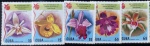 CUBA SÉRIE DE SELOS COM O TEMA FLORA ORQUIDEAS -  EM ESTADO DE CONSERVAÇÃO CONFORME A FOTO EXIBIDA