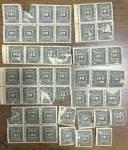 BRASIL  SUPER LOTE COM TIRAS DE SELOS ESCASSOS ESTADO DE CONSERVAÇÃO CONFORME A FOTO EXIBIDA   !!!