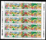 BRASIL FOLHA COMPLETA DO ANO 1992 COM A TURMA DA MONICA  EM ESTADO MINT DE CONSERVAÇÃO