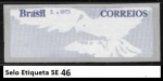 SELO ETIQUETA -RHM SE - 46  POMBA  - SELO EM  ESTADO MINT DE CONSERVAÇÃO