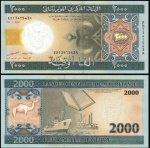 MAURITANIA -  CEDULA  EM ESTADO FLOR DE ESTAMPA DE CONSERVAÇÃO DE 2000 OUGUYA   ANO 2006
